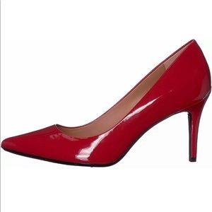 Calvin Klein Womens Gayle RedPointed Toe Pumps 9 M